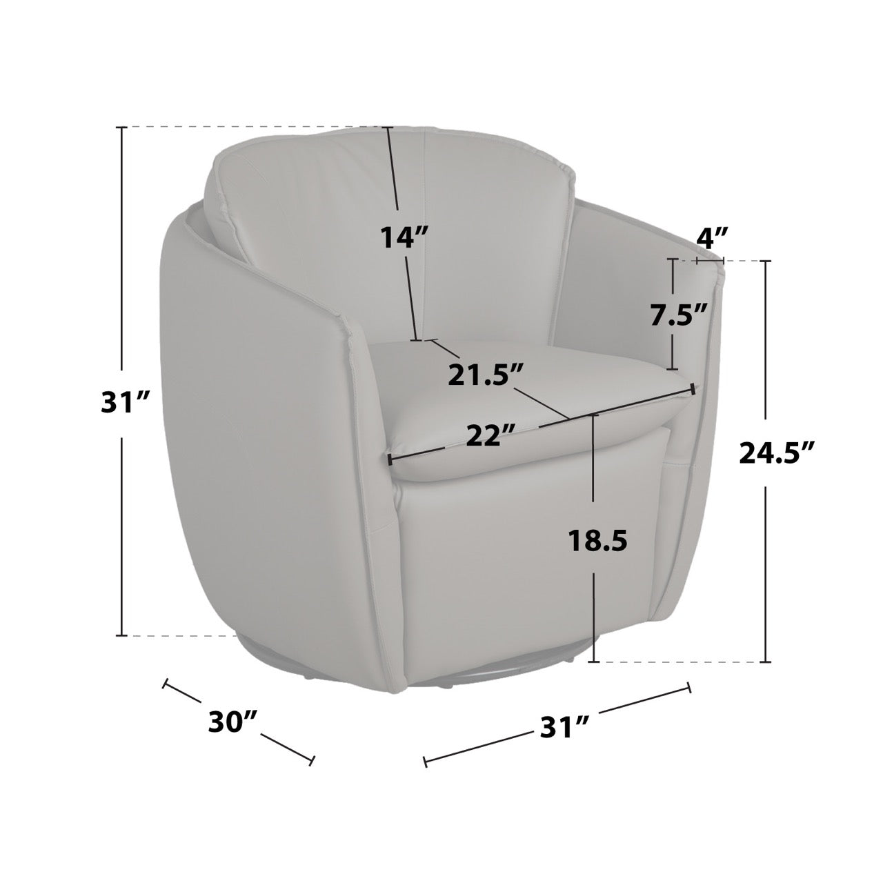 Gibson Swivel Chair - onsalemassagechair.com